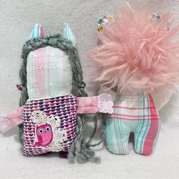 Fairy Forest Friends: Whimsical Handmade Doll Duo for Besties, lace & embroidery - Picture 7 of 9